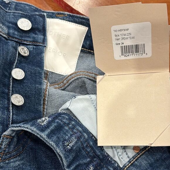 NWT MOTHER Women's The Hiker Skimp Mid Rise Jeans Size 24 - Picture 9 of 14